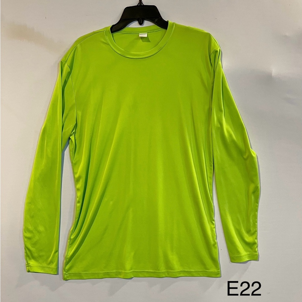 Men's Neon Green Long Sleeve Shirt